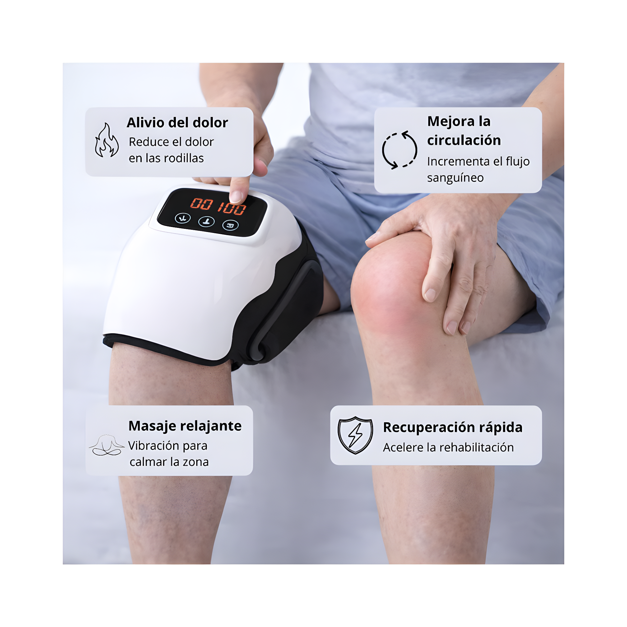 KneeGlow-Masajeador de Rodilla